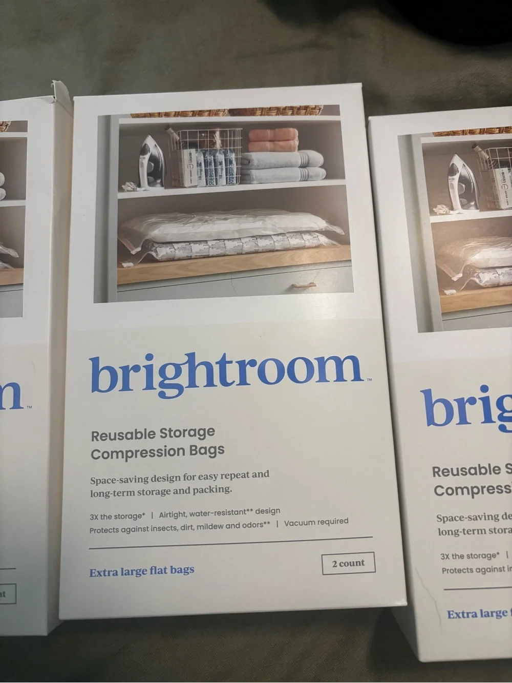 Brightroom Reusable Storage Compression Bags - 2 pack XL